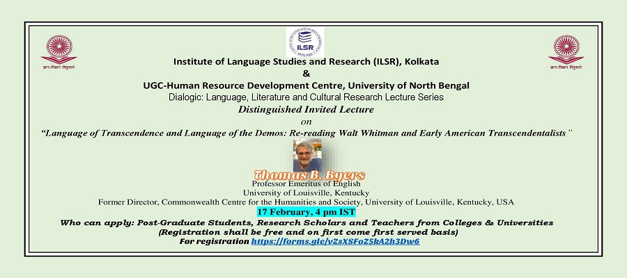 Distinguished Invited Lecture By Prof. Thomas.B. Byres on 17th February 2023